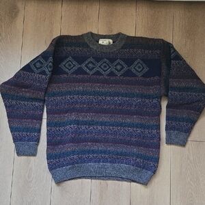 St. Michael Mens Crewneck Wool Sweater Sz M